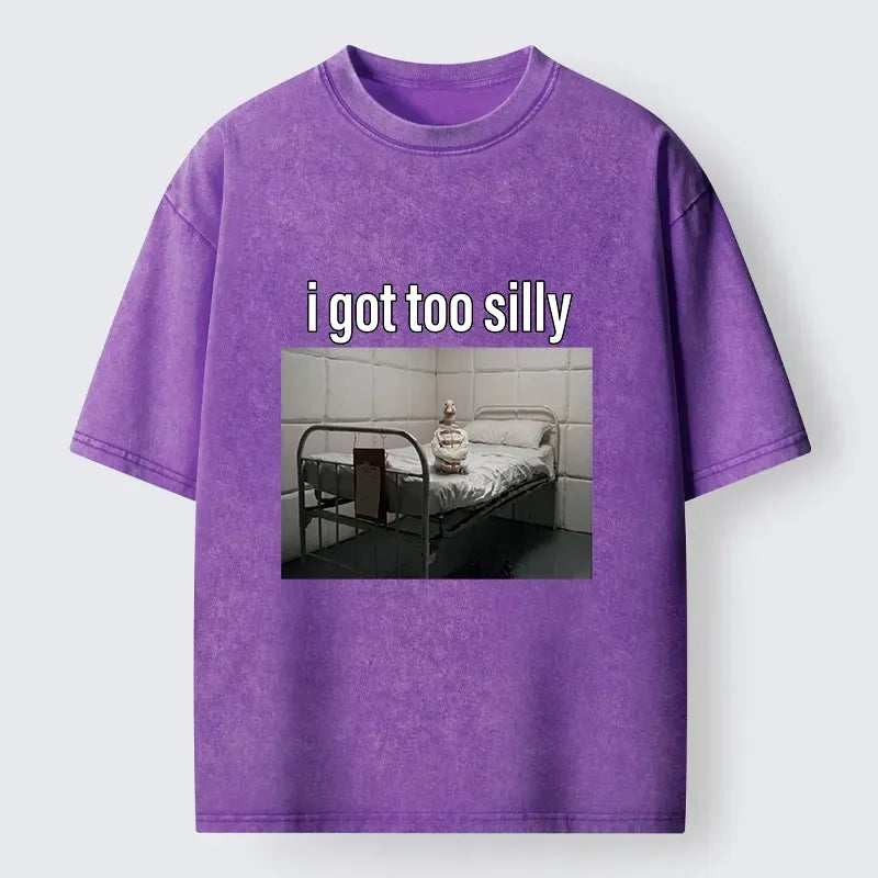 Kyoto-Lion Duck In A Padded Room Meme Washed T-Shirt