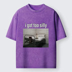 Kyoto-Lion Duck In A Padded Room Meme Washed T-Shirt