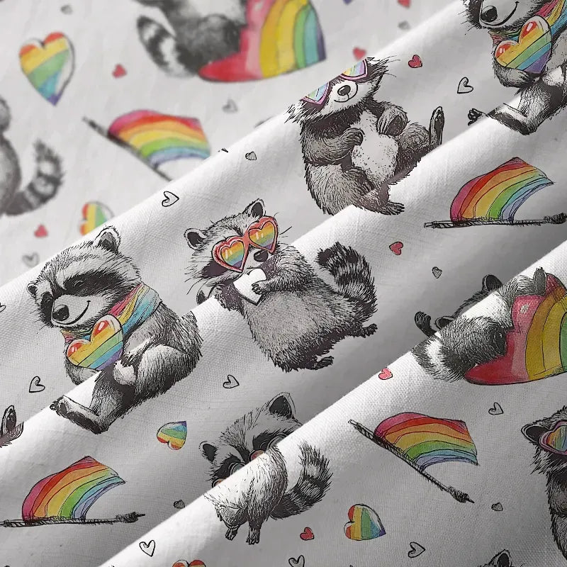 Kyoto-Lion Pride Raccoon Aloha Japanese Hawaiian Shirt
