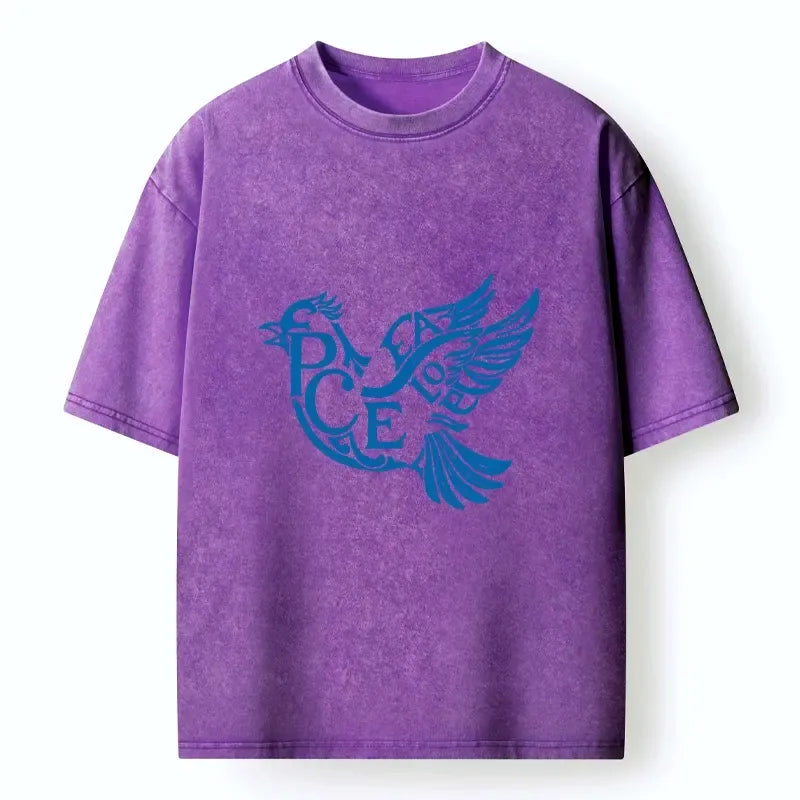 Japanese vintage washed t-shirt for daily wear