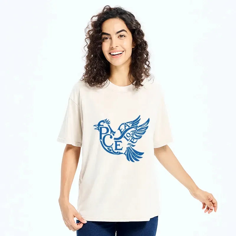 Japanese vintage washed t-shirt for daily wear