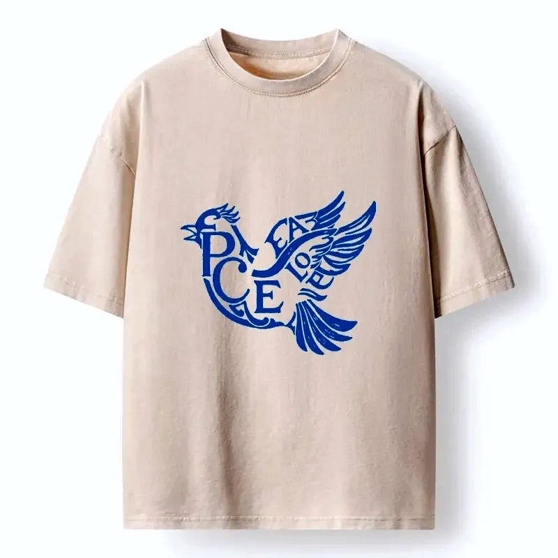 Japanese vintage washed t-shirt for daily wear