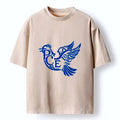Japanese vintage washed t-shirt for daily wear
