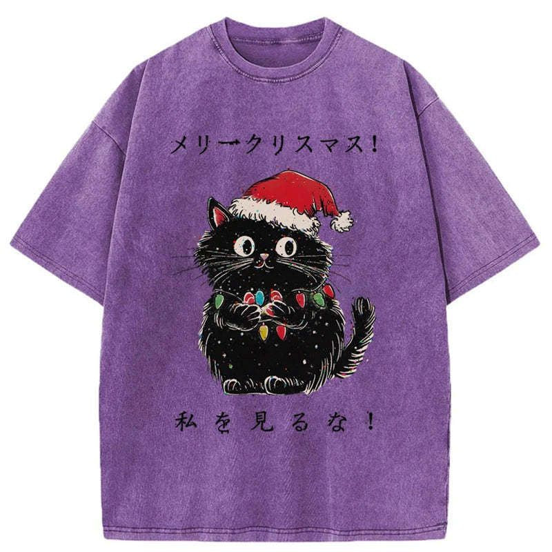 Vintage Japanese Cat T-Shirt Gift Idea