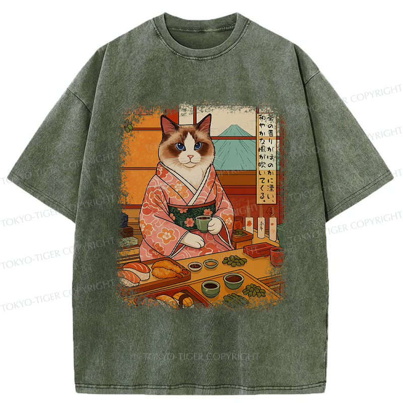 Cat Teahouse T-Shirt Best Seller