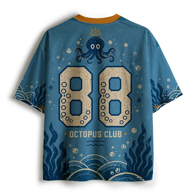 Kyoto-Lion Cute Deep-sea Octopus Mesh Jersey