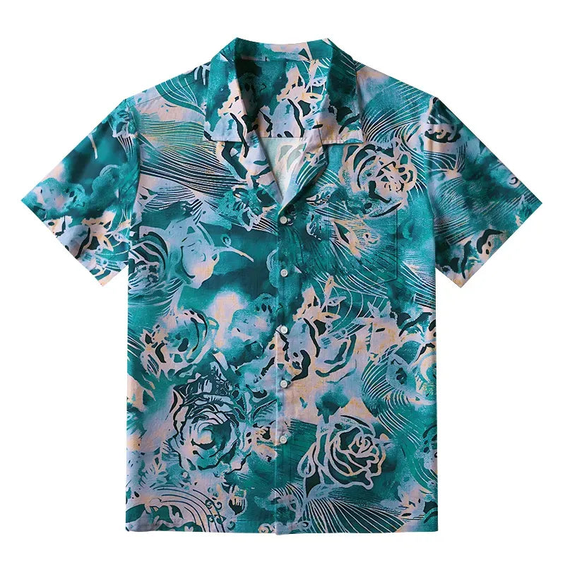Japanese Aloha Shirt for Summer Travel