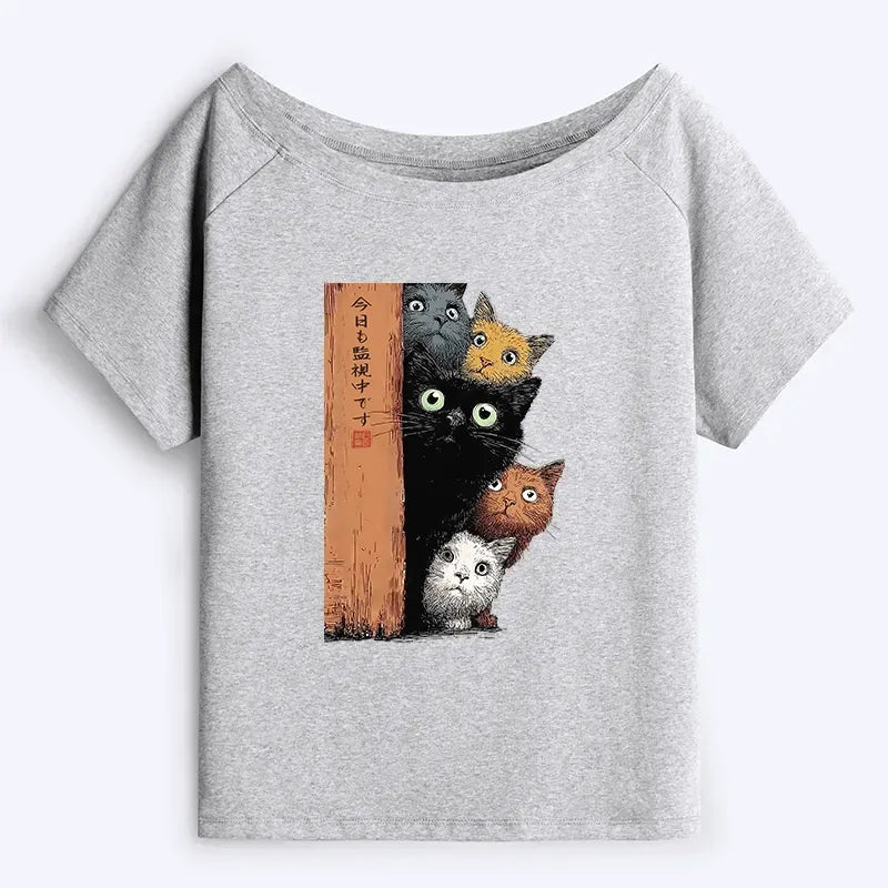 Cat Tee for Women Gift for Her