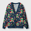 Kyoto-Lion Christmas Frog Ugly Cardigan Sweater