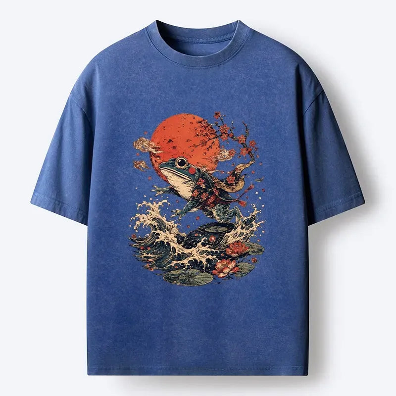 Cool Japanese Frog T-Shirt Trending Item
