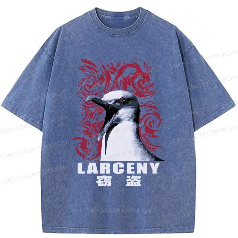 Kyoto-Lion Stealing Seagull Washed T-Shirt