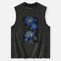 Dark Floral Unisex Tank for Streetwear