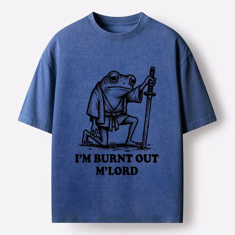 Tokyo?Tiger Tired Frog Samurai Washed T-Shirt
