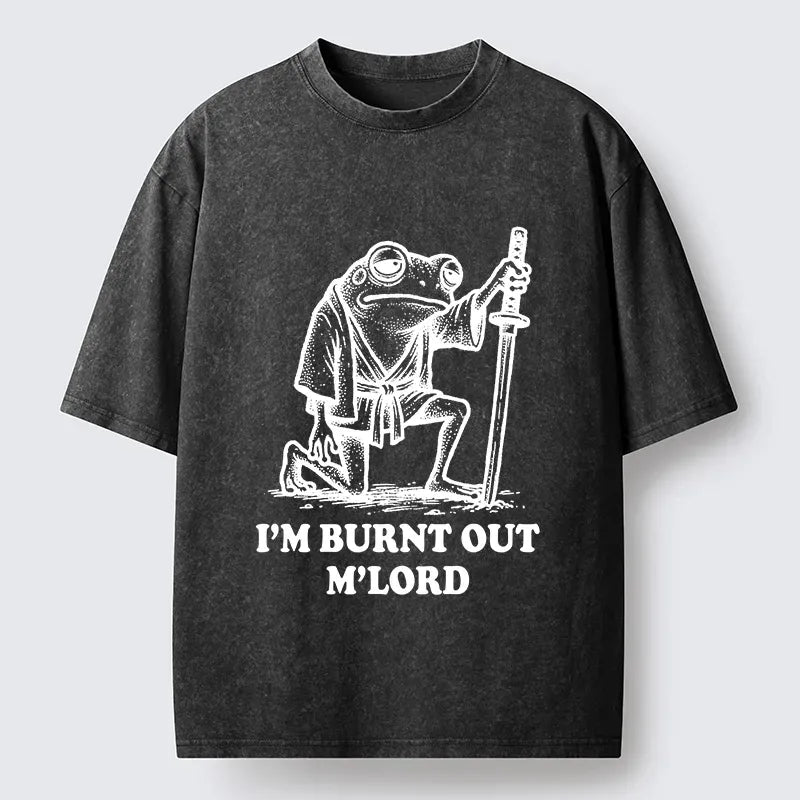 Best Seller Washed Frog Samurai T-Shirt for Men
