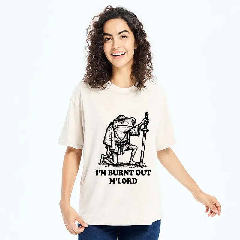Best Seller Washed Frog Samurai T-Shirt for Men