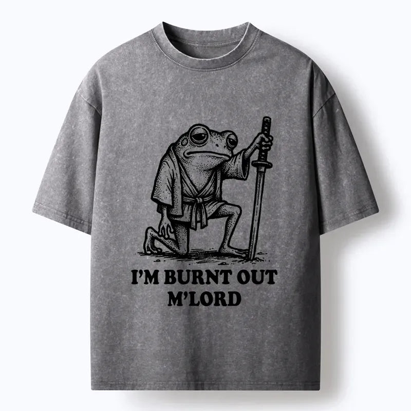 Tokyo?Tiger Tired Frog Samurai Washed T-Shirt
