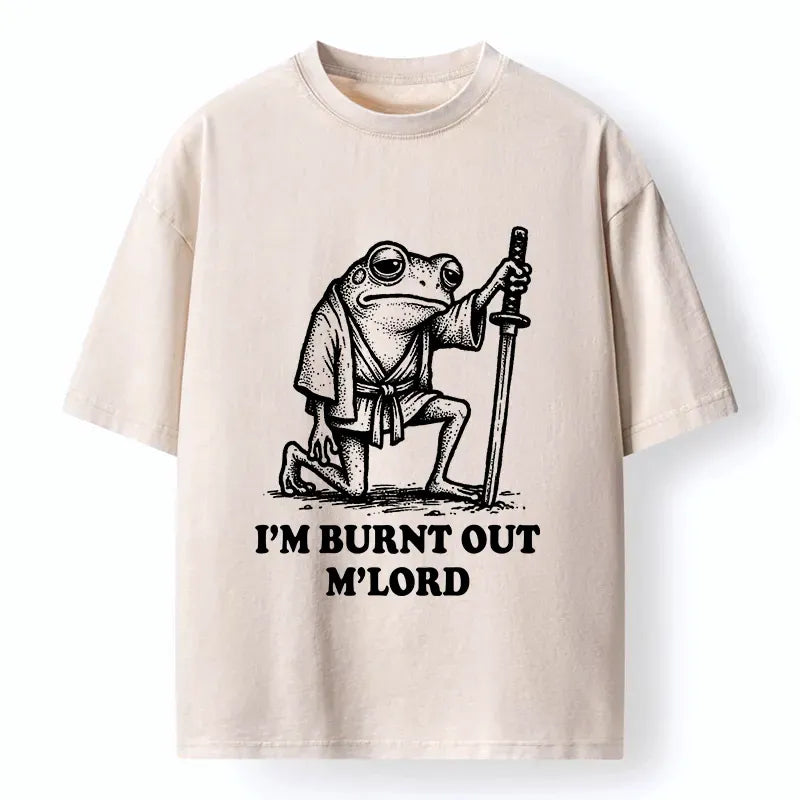 Best Seller Washed Frog Samurai T-Shirt for Men