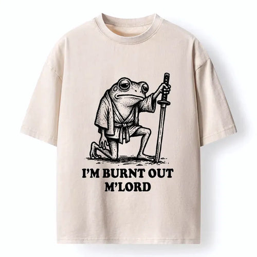 Best Seller Washed Frog Samurai T-Shirt for Men