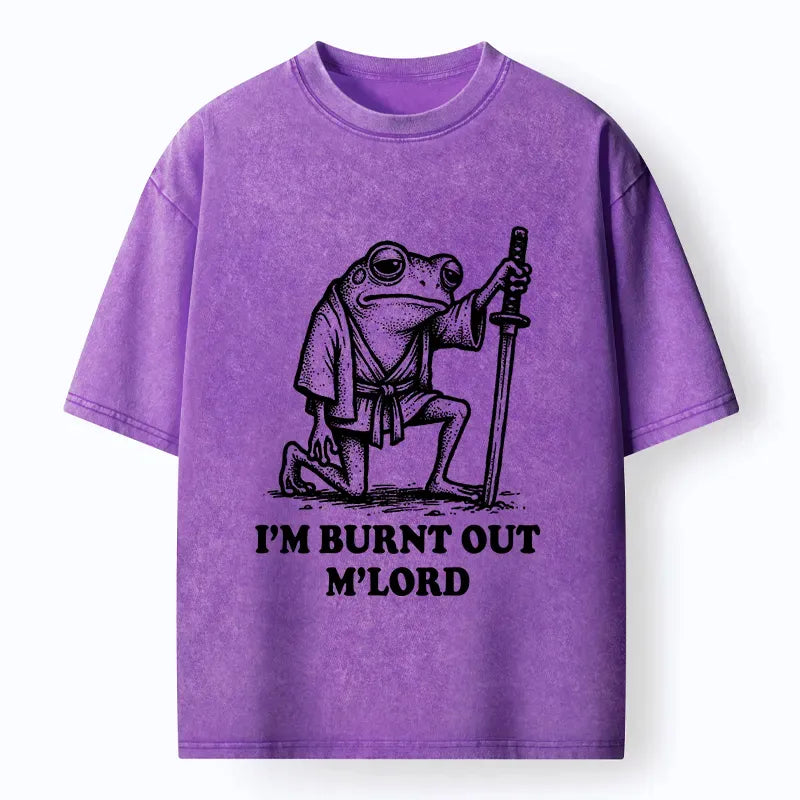 Best Seller Washed Frog Samurai T-Shirt for Men