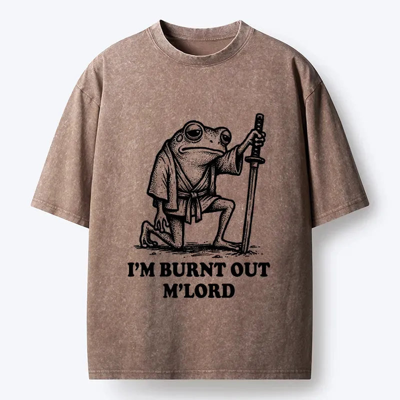 Best Seller Washed Frog Samurai T-Shirt for Men