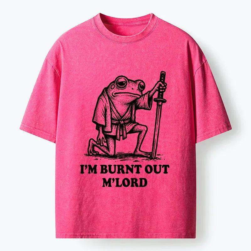 Tokyo?Tiger Tired Frog Samurai Washed T-Shirt
