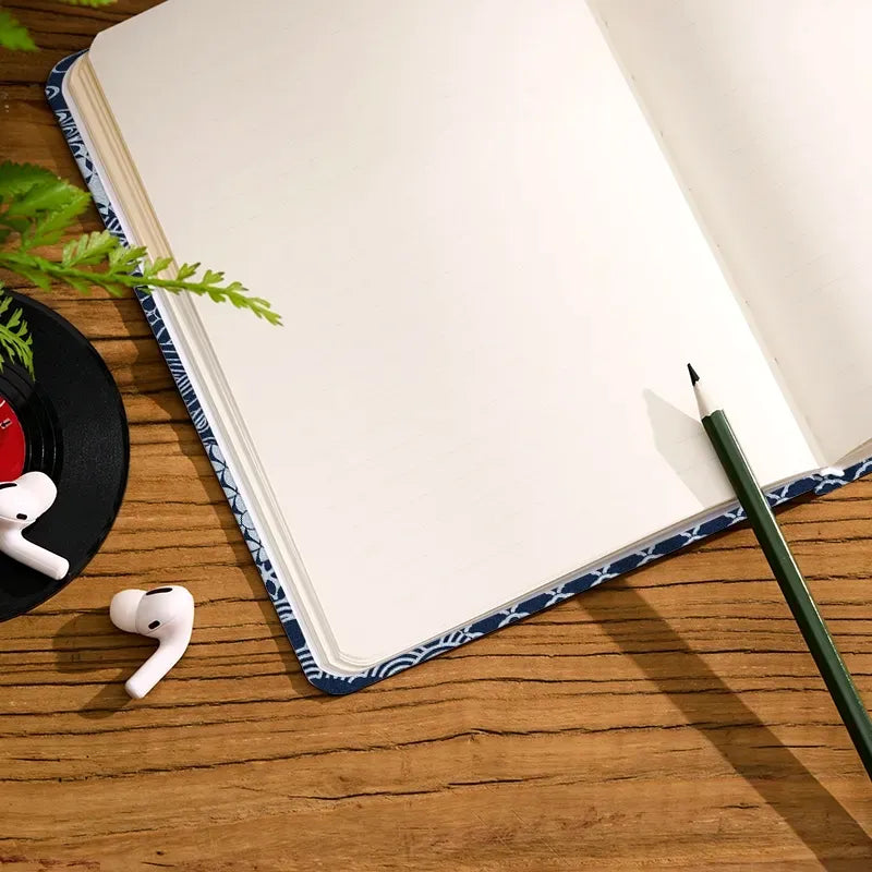 Japanese floral notebook for travel journaling