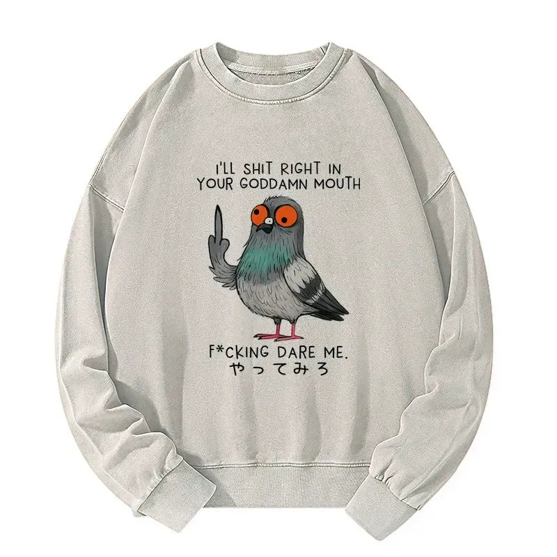 Funny Angry Pigeon Sweatshirt Best Seller