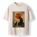 washed black cat mountain tee