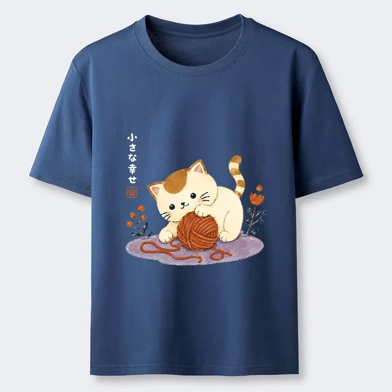 Japanese style cat t-shirt for vacation