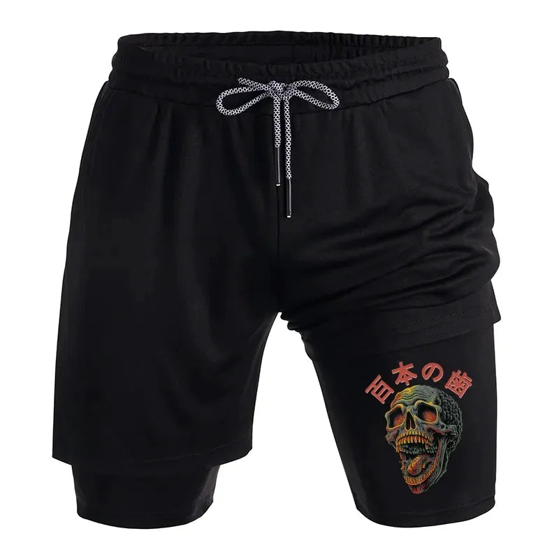 Terrifying Skull Shorts for Summer Vacation