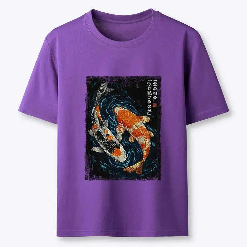 Japanese fish t-shirt for daily wear