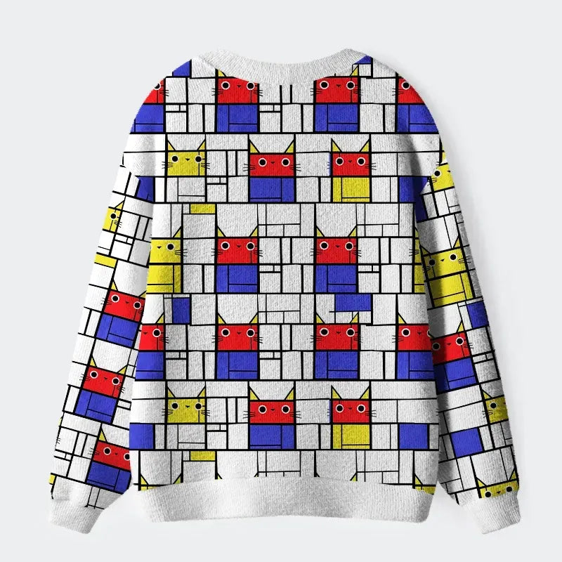 best seller unisex abstract cat sweater