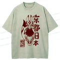 Kyoto-Lion Japanese Fox Monster Washed T-Shirt