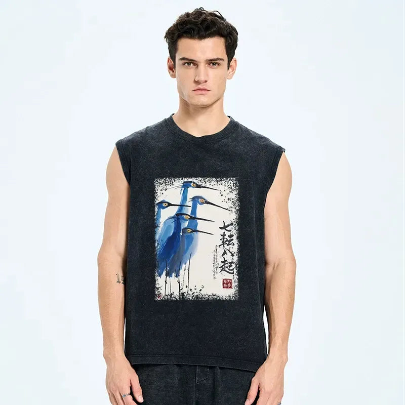 Trending Ukiyo-e Tank Top for Summer