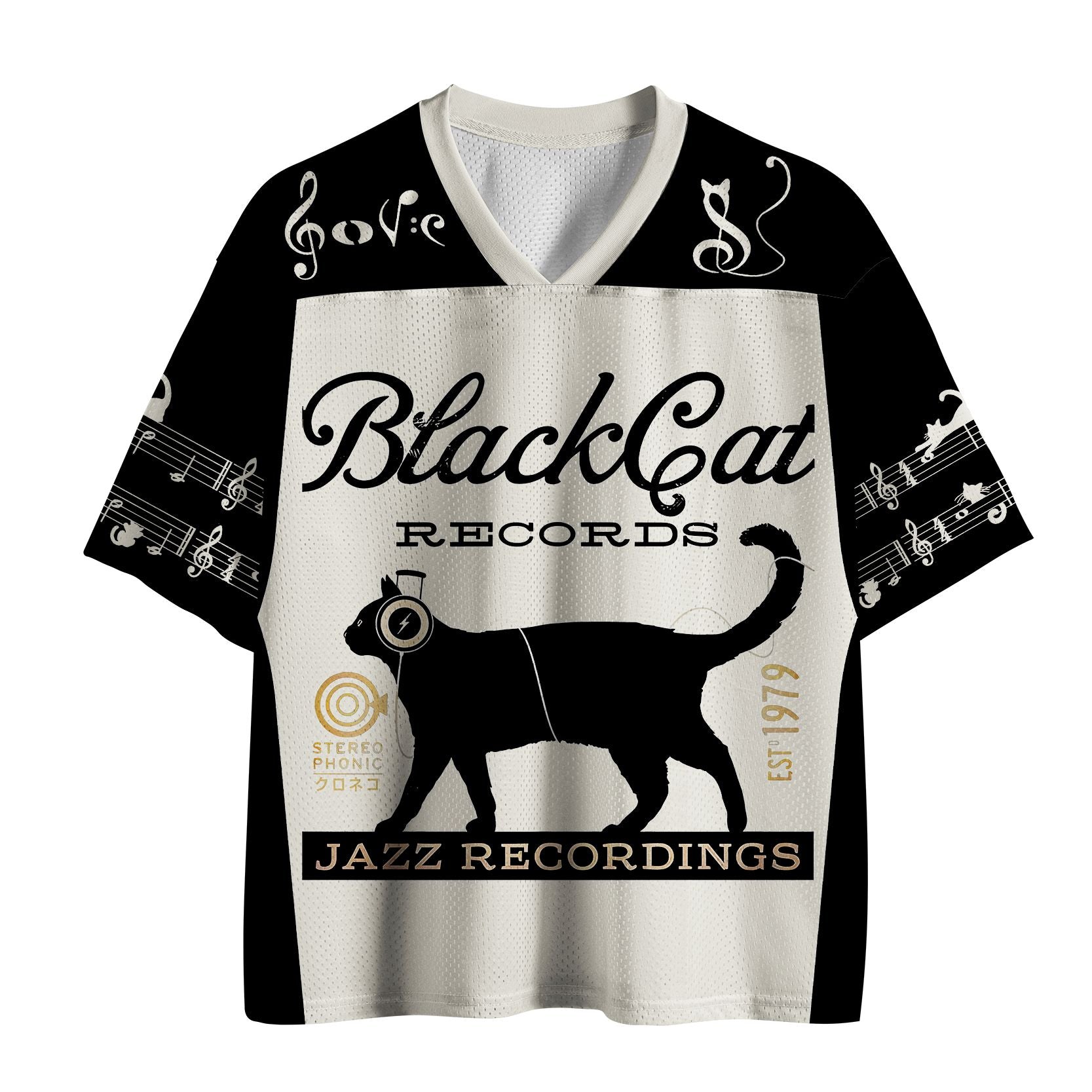 Japan Black Cat Mesh Jersey