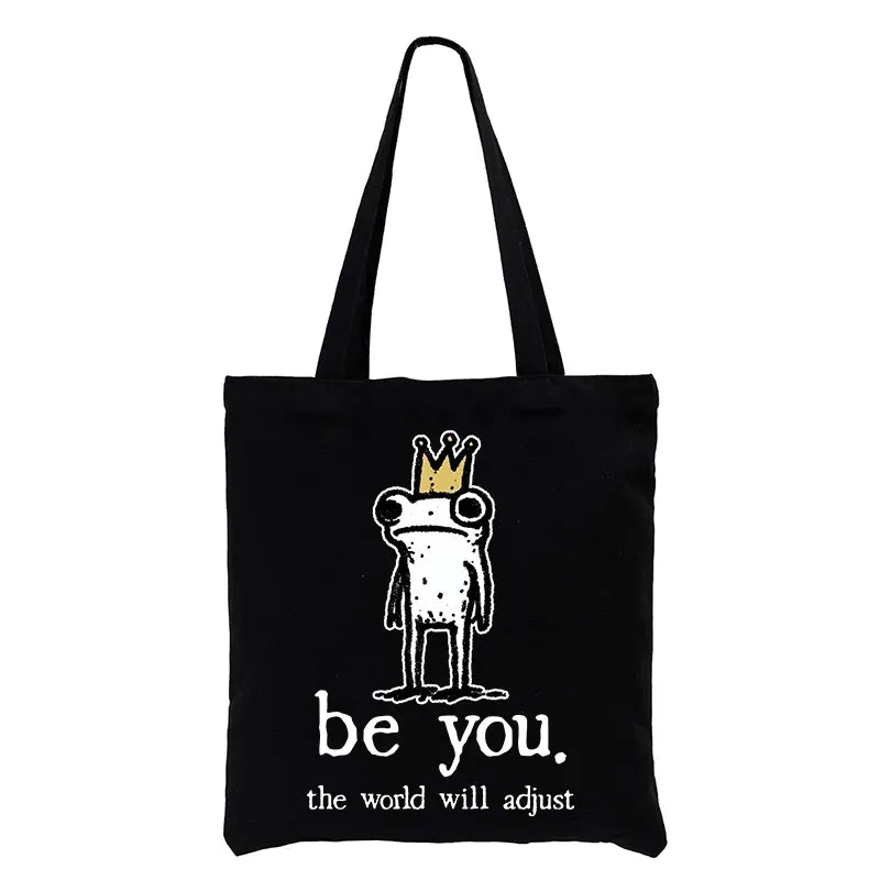Trendy Kyoto Lion Tote Bag for Casual Streetwear