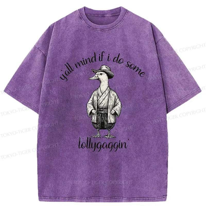 Retro Washed T-Shirt with Free Shipping from Kyoto