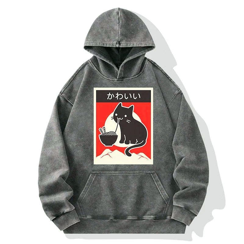 kawaii unisex cat hoodie best seller