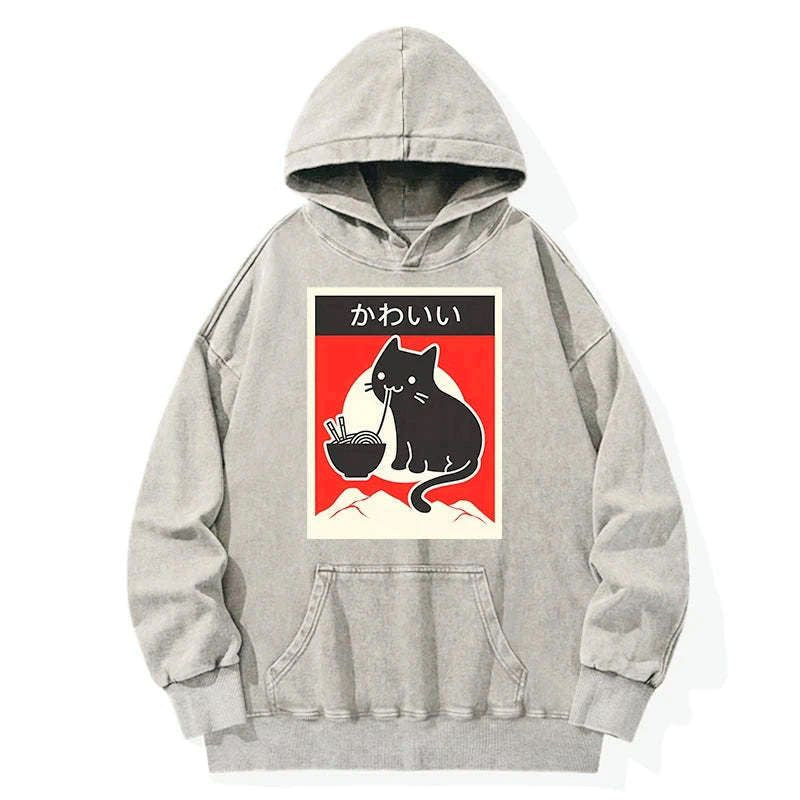 kawaii unisex cat hoodie best seller