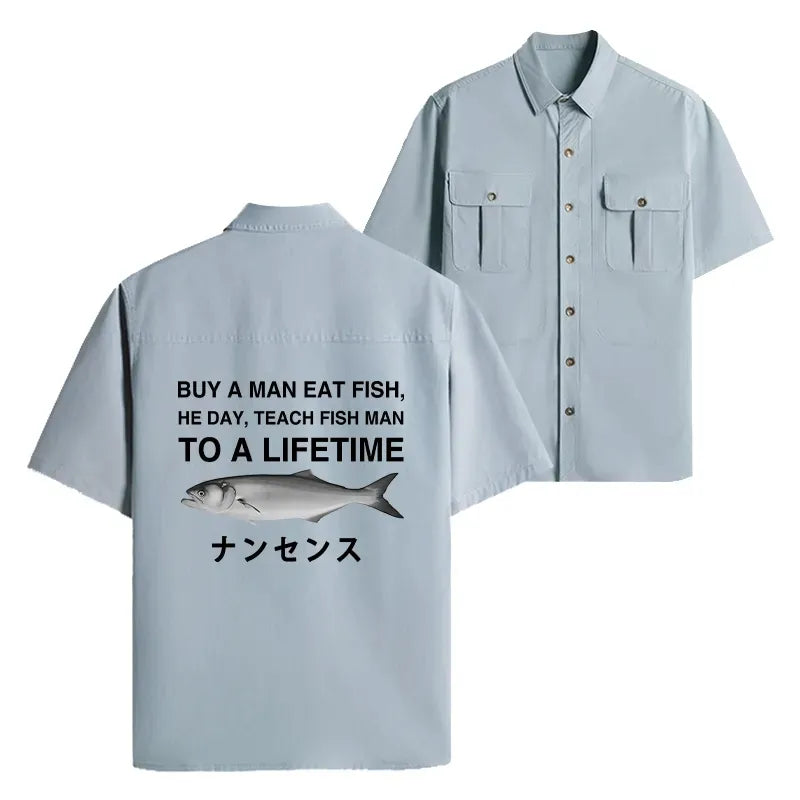 Kyoto-Lion Funny To A Lifetime Work Shirt
