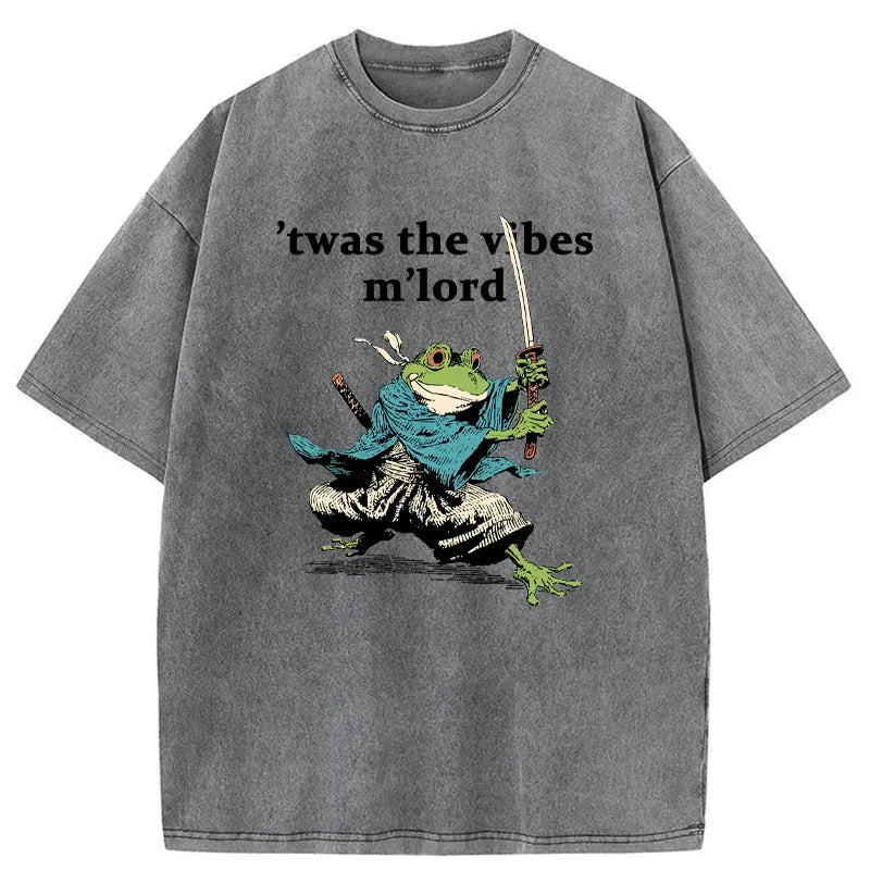 Kyoto-Lion The Frog Samurai Washed T-Shirt
