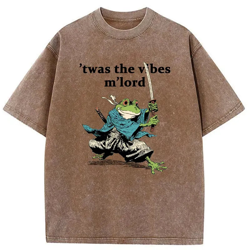 Kyoto-Lion The Frog Samurai Washed T-Shirt