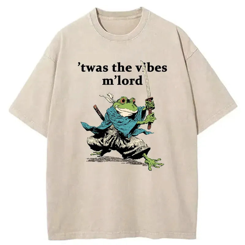 Kyoto-Lion The Frog Samurai Washed T-Shirt