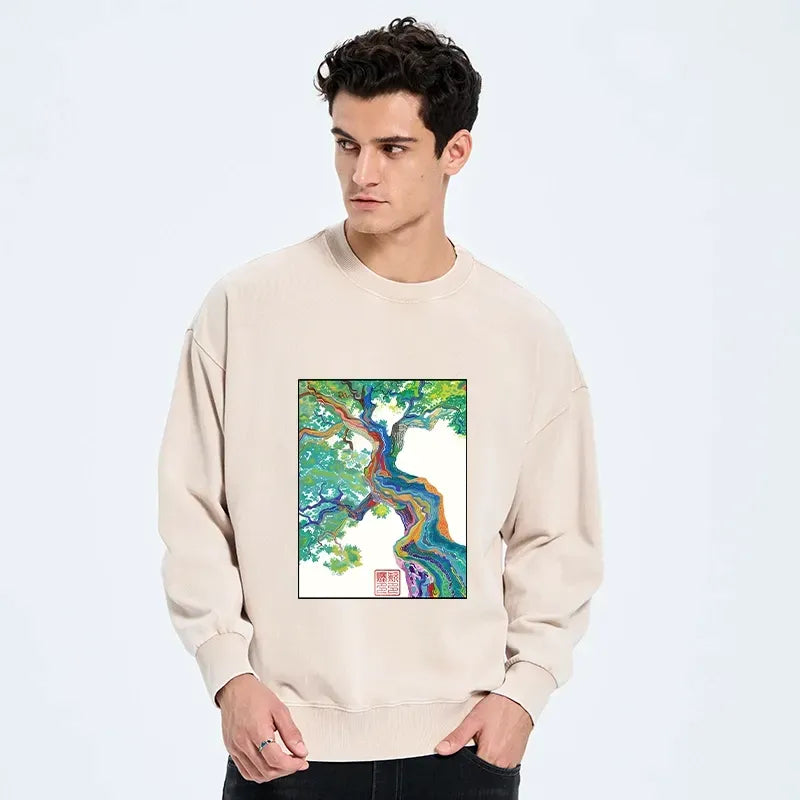 Unisex Washed Sweatshirt for Street Style