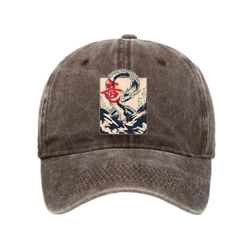 Vintage sea dragon cap for men