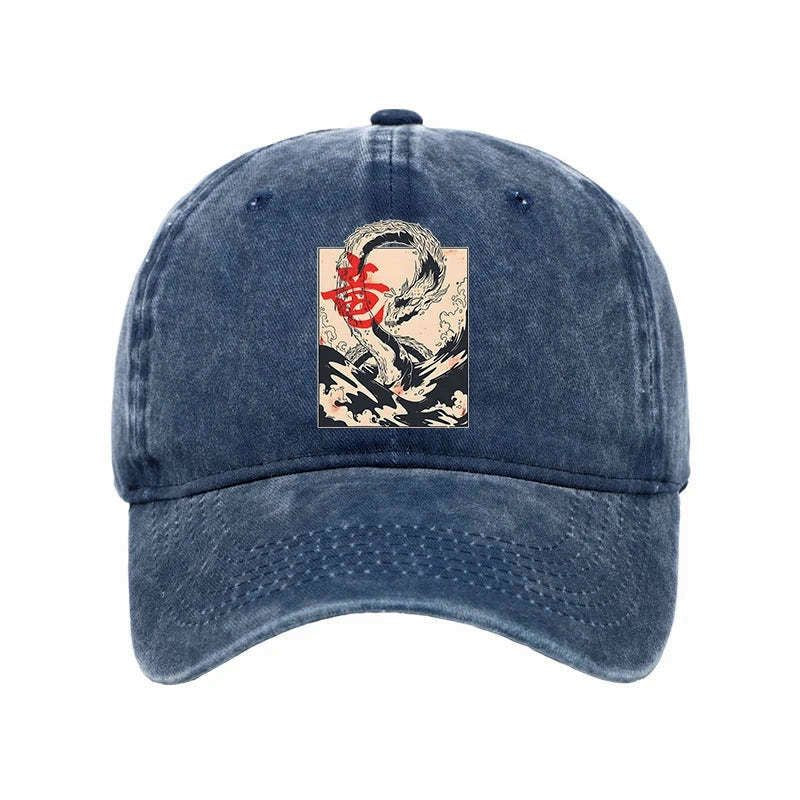 Vintage sea dragon cap for men