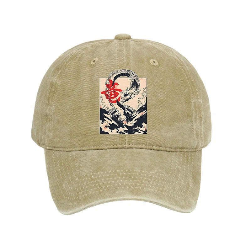 Japanese washed cap for daily wear