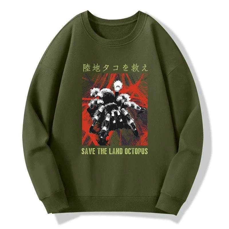 unisex scary spider sweatshirt gift idea