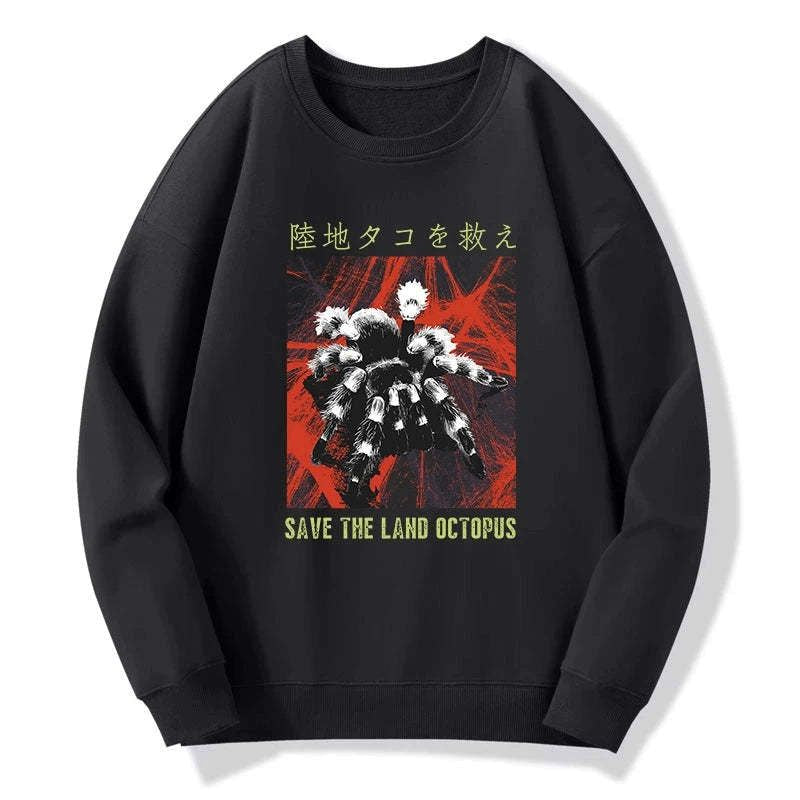 unisex scary spider sweatshirt gift idea