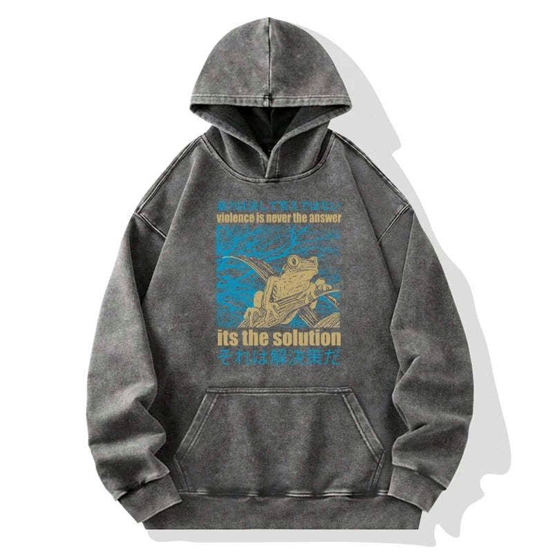 violence is never the answer hoodie